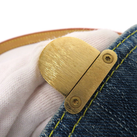 Louis Vuitton Mini Pleaty Monogram Denim Jacquard Weave Blue Handbag - Picture 11 of 11